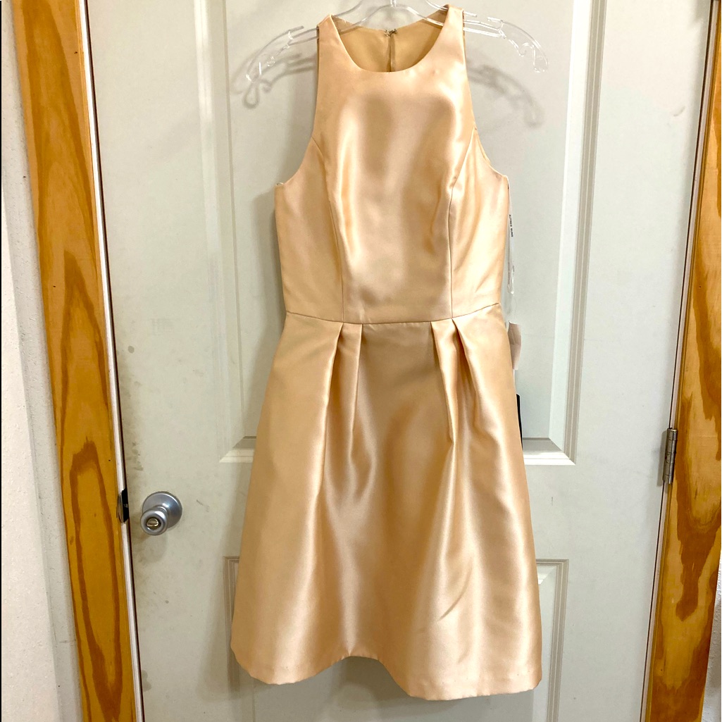 Gold Cocktail Dress The Size Run Small.